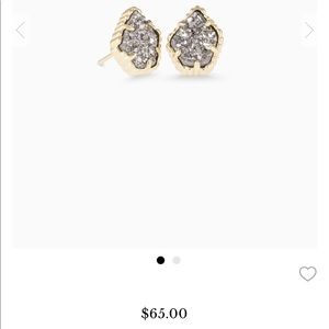 Kendra Scott gray Drusy studs
